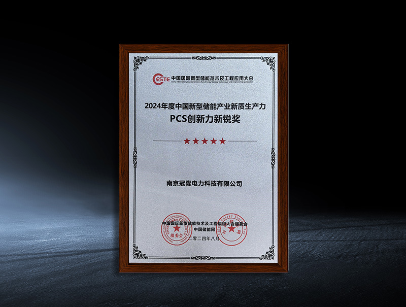 The 2024 China New Energy Storage Industry New Quality Productivity PCS Innovation Newcomer Award