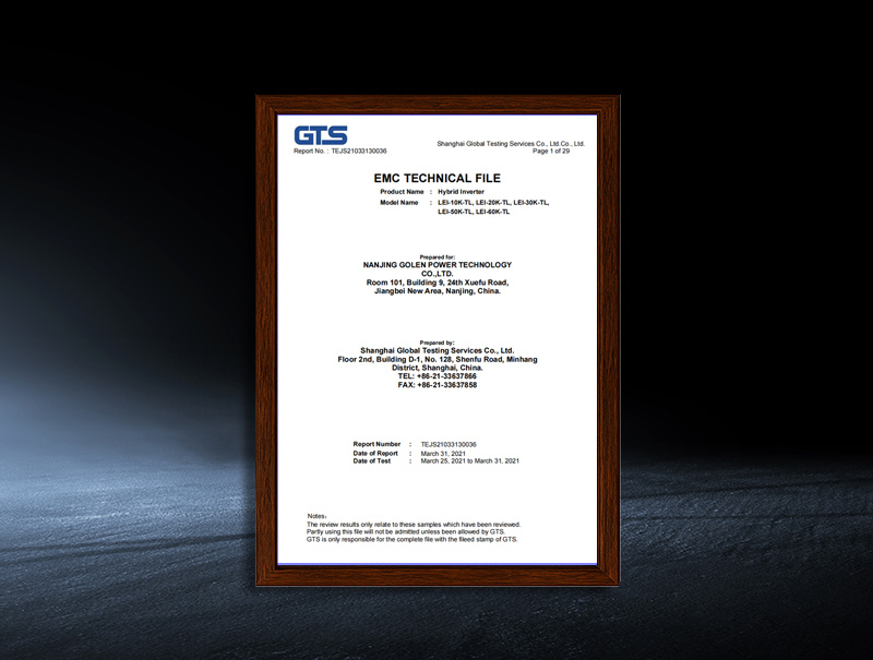 LEI-10K/20K/30K/50K/60K-TL - EMC Test Report