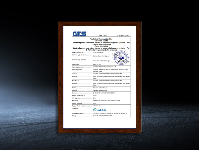 LEI-10K/20K/30K/50K/60K-TL - LVD Test Report