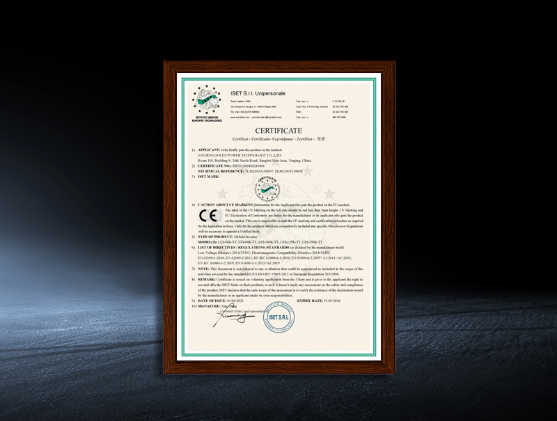 LEI-50K/60K/100K/125K/ 150K-TT-CE certificate