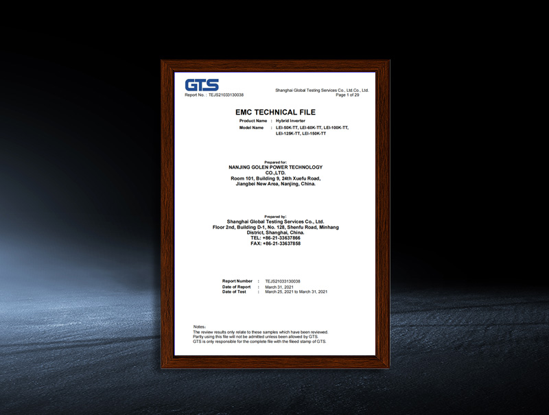 LEI-50K/60K/100K/125K/150K-TT - EMC Test Report